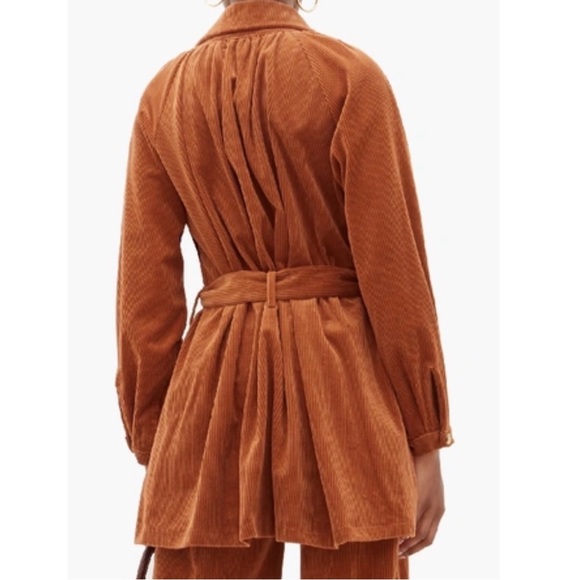 New Dodo Bar Or Bella Belted Cotton-blend Corduroy Jacket - Picture 3 of 9